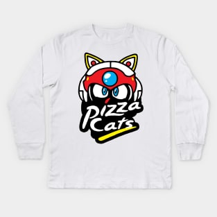 Pizza Cats Kids Long Sleeve T-Shirt